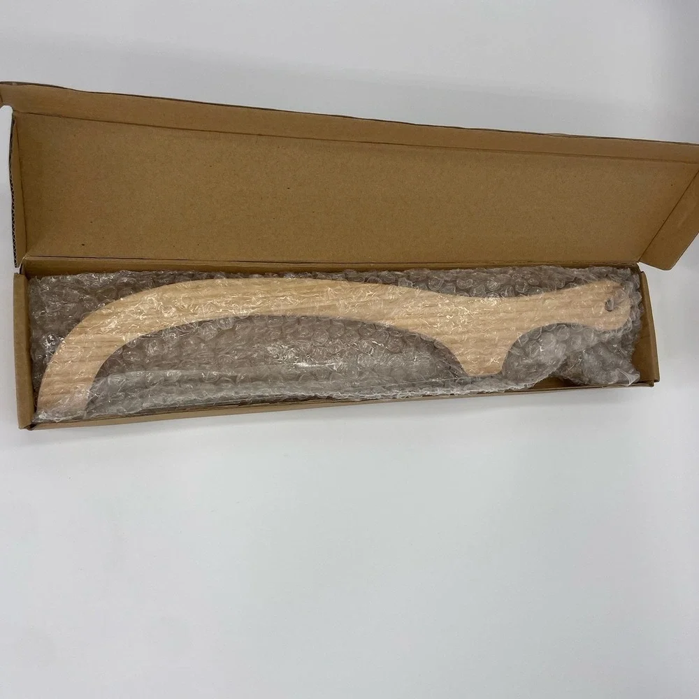 15 in Serrated Bread Slicer, Sourdough Bread Knife, Stainless Steel Bow Knife